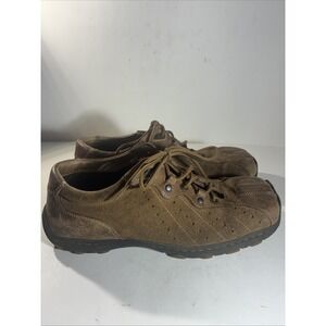 Dr Doc Martens Brown Leather Jim Oxfords Men's Sz 9 Lace Up #8A98 Airwair